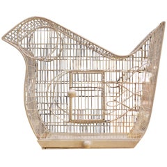 Vintage Frederick Weinberg Bird-Shaped Bird Cage