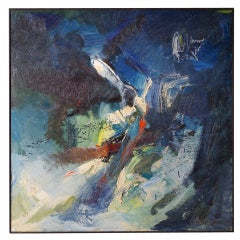 A Big Square Abstract Painting