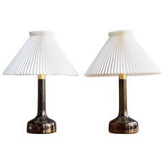 Danish Modern Glass Lamps