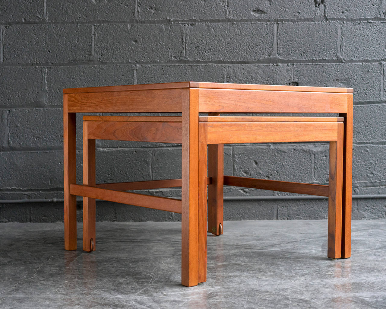 Mid-20th Century Large Nesting Tables by Børge Mogensen
