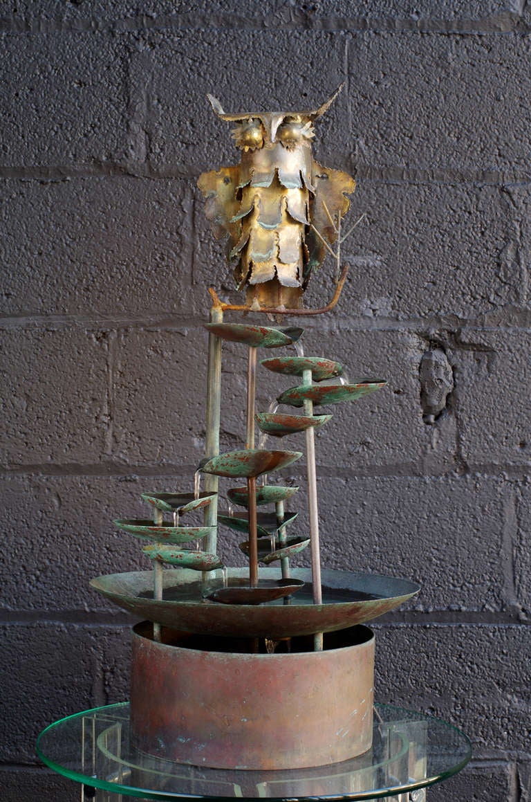 This charming fountain fills the room with the soothing sound of a babbling brook.