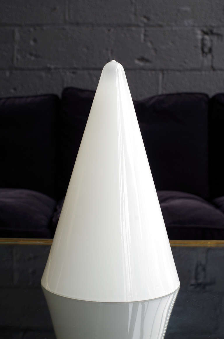 Glass Cone Lamp