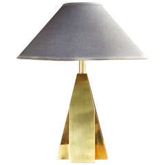 Brass Pyramid Lamp