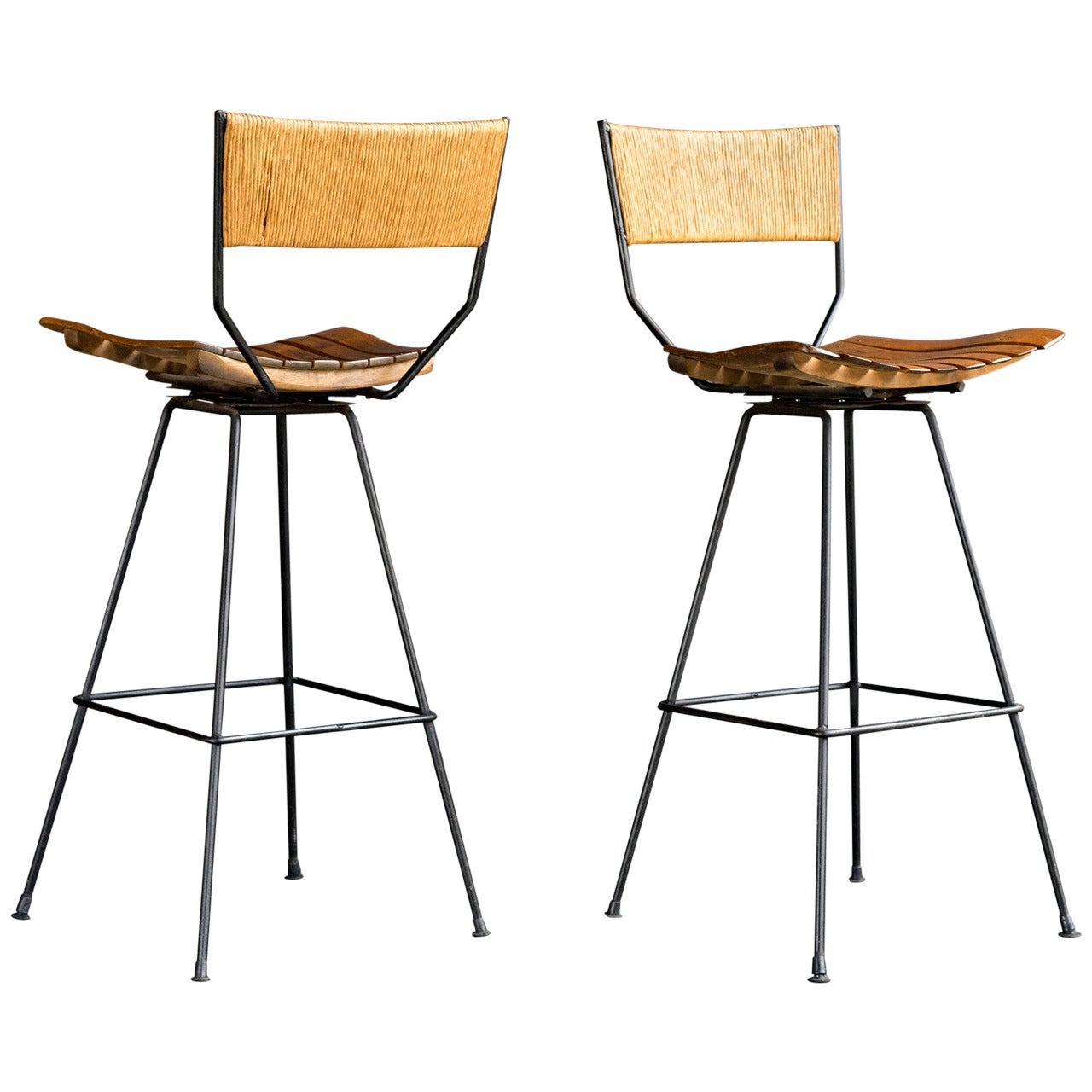 Arthur Umanoff Swivel Bar Stools