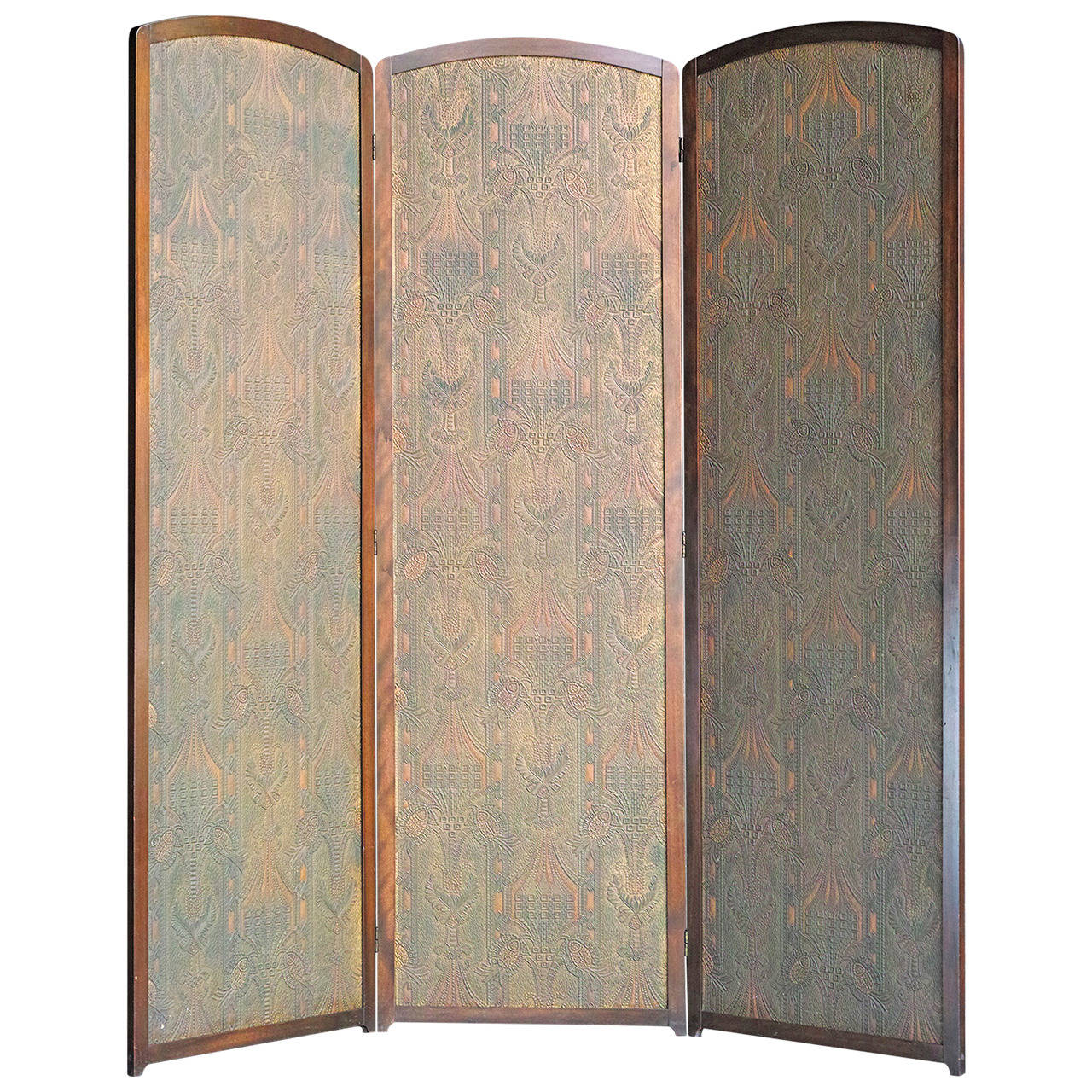 ThreePanel Folding Screen For Sale at 1stdibs