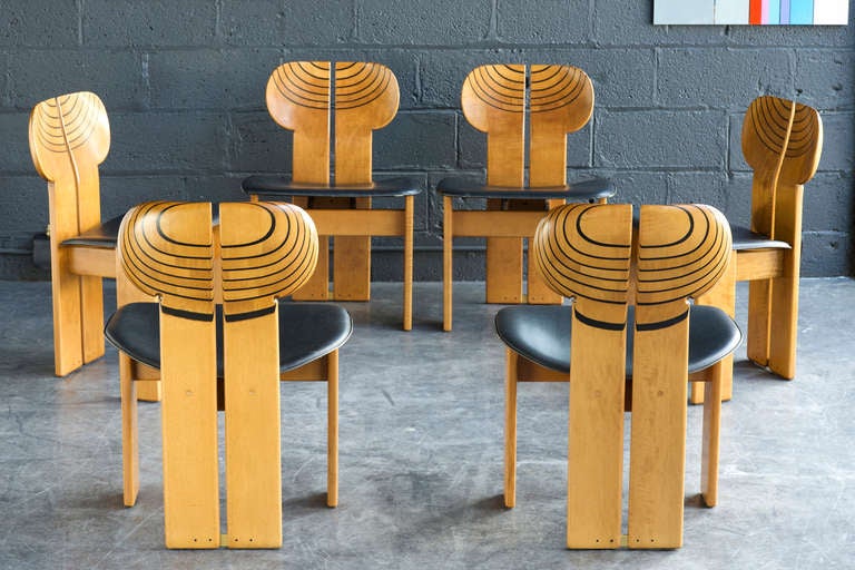 6 Afra & Tobia Scarpa "Artona" Chairs