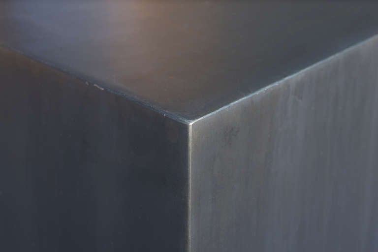 20th Century Studio Made Black Cube Table