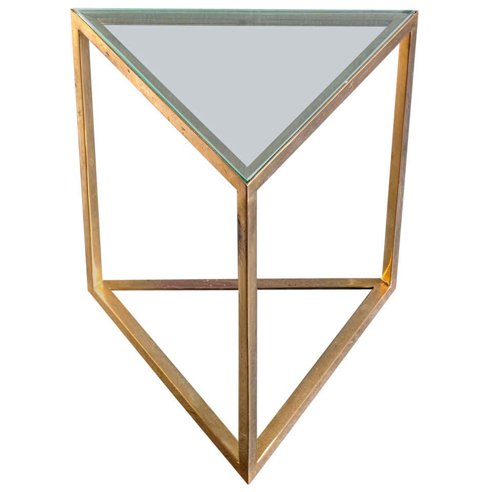 Triangular Side Table at 1stDibs