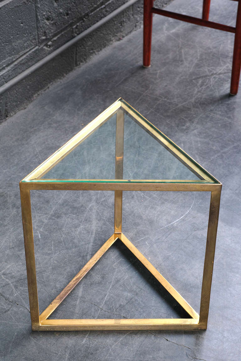 Triangular Side Table at 1stdibs