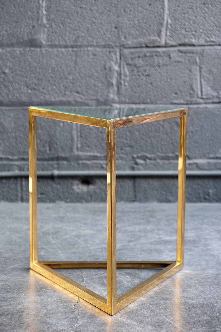 Late 20th Century Triangular Side Table