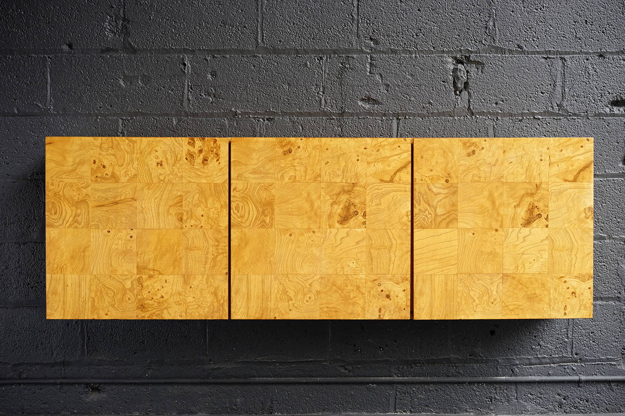 Wall-Mounted Cabinet by Milo Baughman In Good Condition In Brooklyn, NY