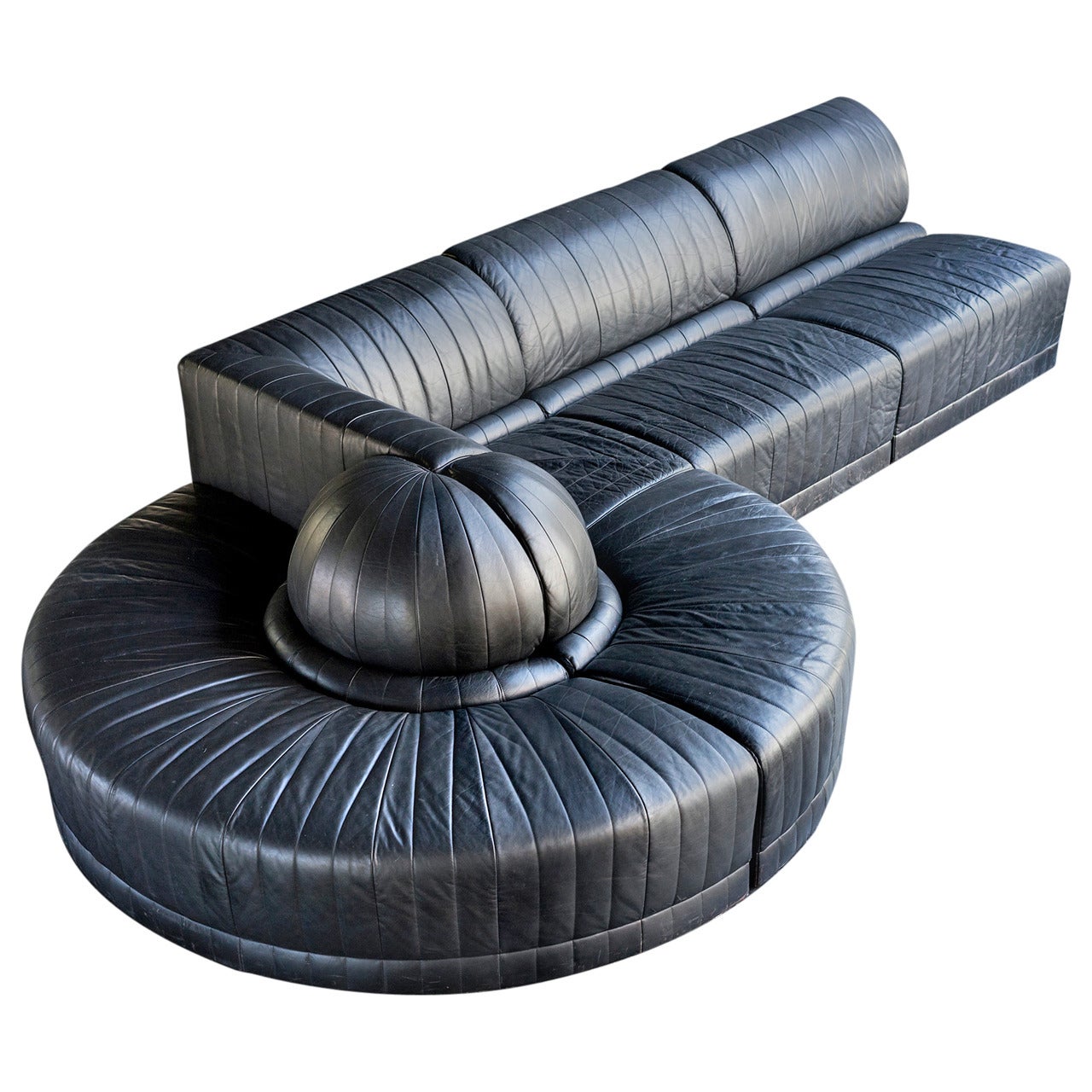 Leather Sectional Sofa by Roche Bobois