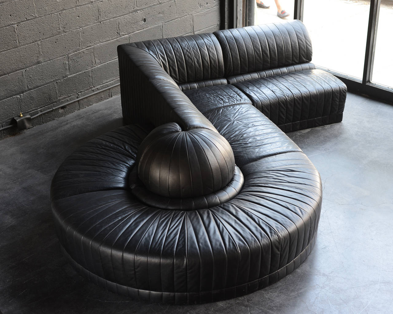 roche bobois leather sectional