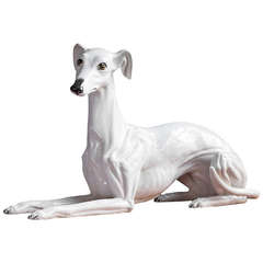 Retro Italian Greyhound in Porcelain