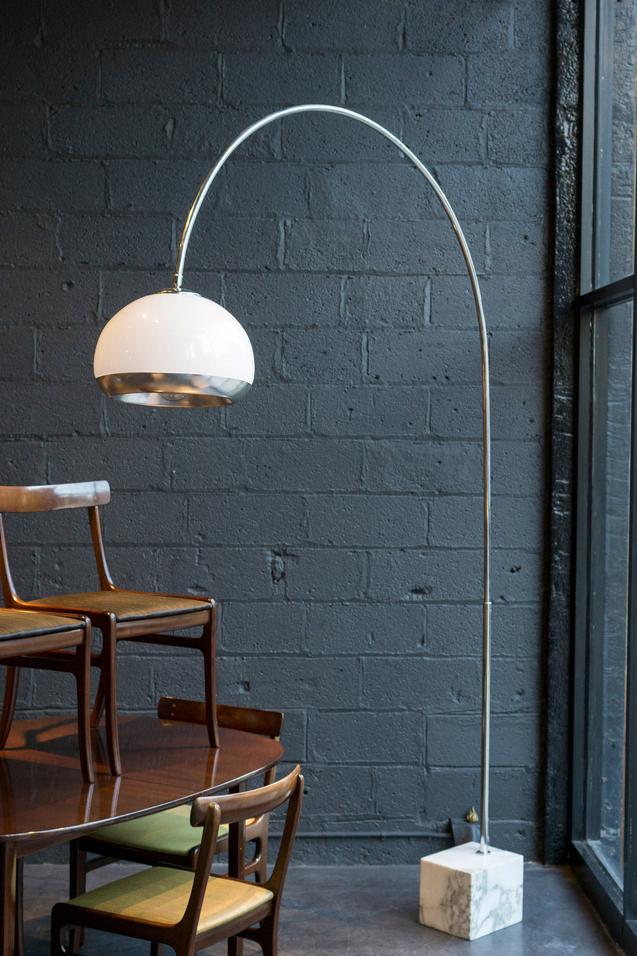 Telescoping arm allows variable height of 82