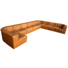 DeSede DS11 Leather Patchwork Modular Sofa