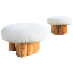 Vintage Swivel Mushrooms