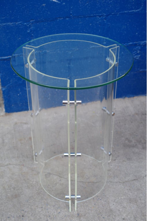 Lucite Neal Small Attributed Tall Table