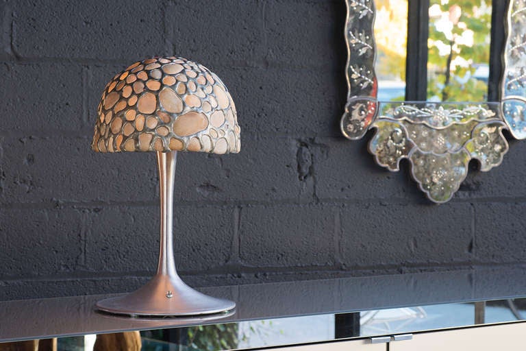 American Dome-of-Stones Table Lamp