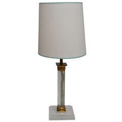 Gilded Lucite Lamp