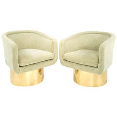 Swivel Chairs by Leon Rosen for Pace Collection