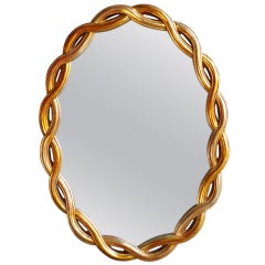 Vintage Double Helix Mirror