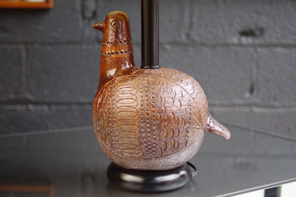 Italian Aldo Londi / Bitossi Partridge Lamp
