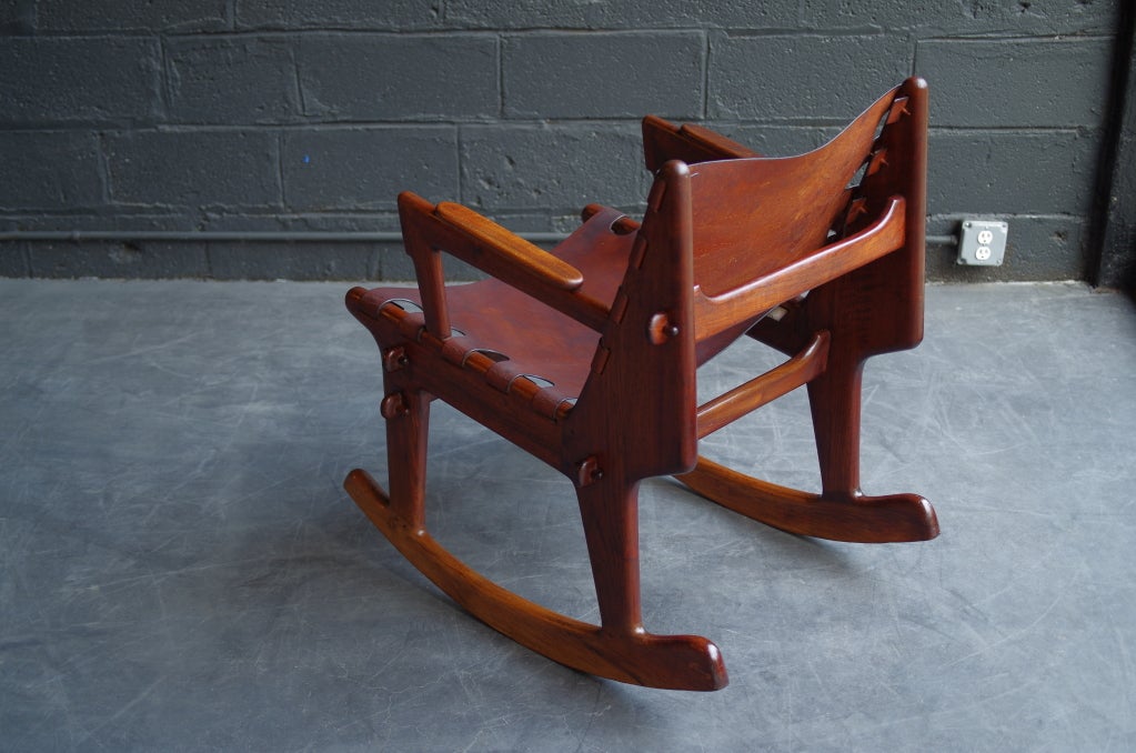 Mid-20th Century T. Caivinagua Rocking Chair