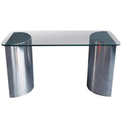 Steel & Glass Table
