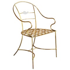 Limited Edition Italian Brass Chair