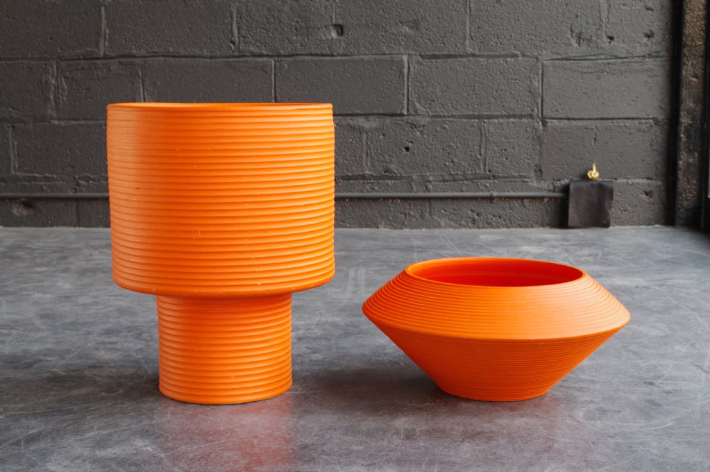 Very Orange Planters at 1stdibs