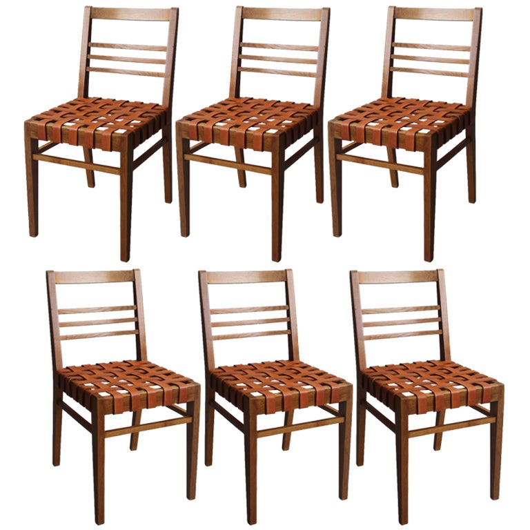 Set of Six Rene Gabriel Chairs