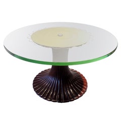 Vintage Low Circular Table by Osvaldo Borsani