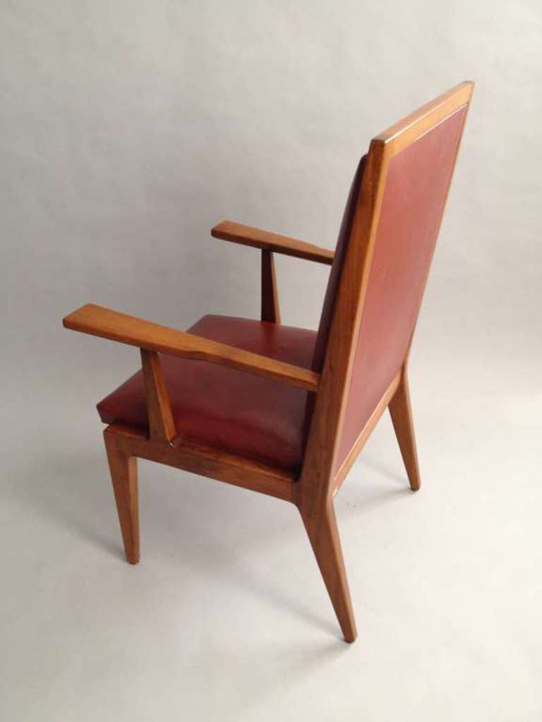 Mid-20th Century Individual or Set of Seven Armchairs by Silvio Cavatorta For Sale
