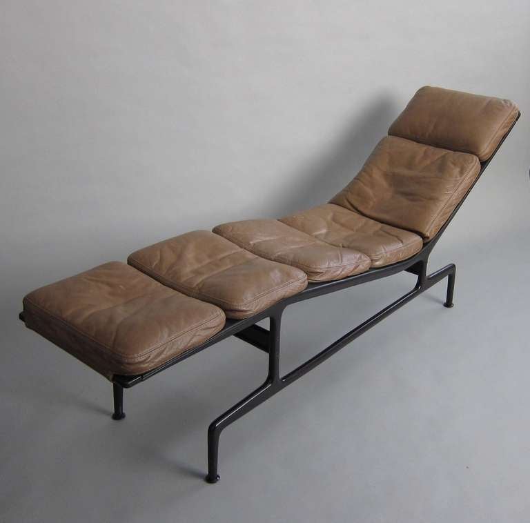 Leather Billy Wilder Lounge by Charles & Rays Eames Manufactured by Herman Miller