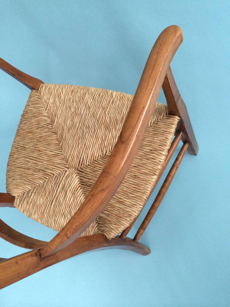 Elm Italan Armchair from the 1930s For Sale