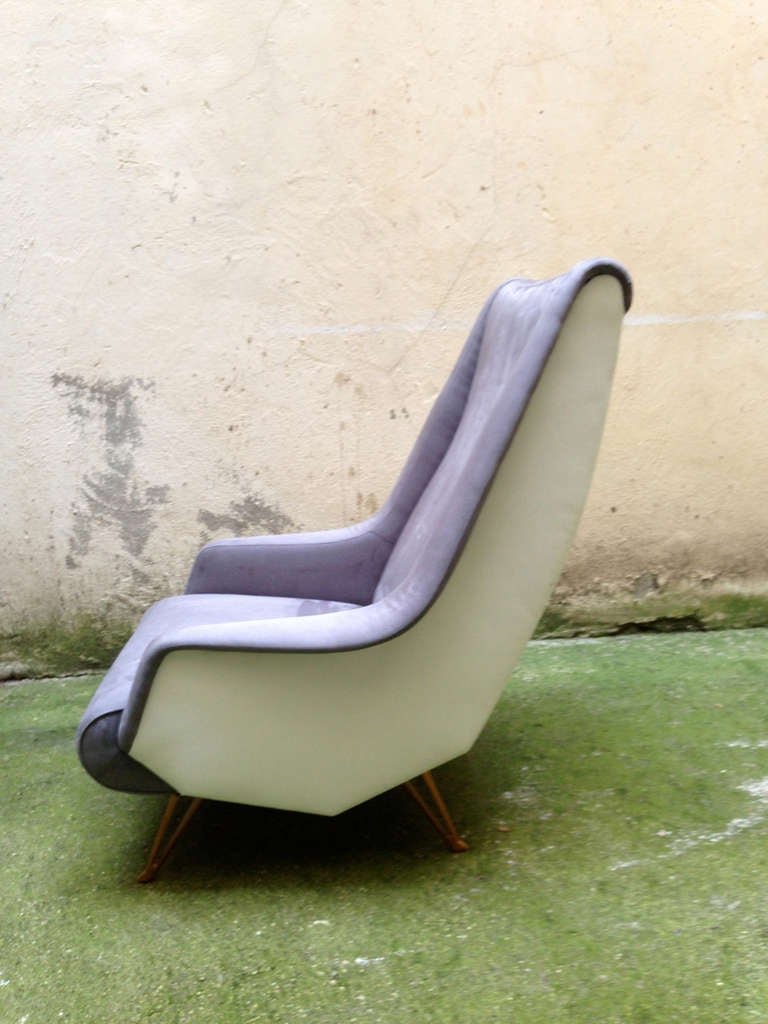 Italian Pair of Armchairs, Design ISA