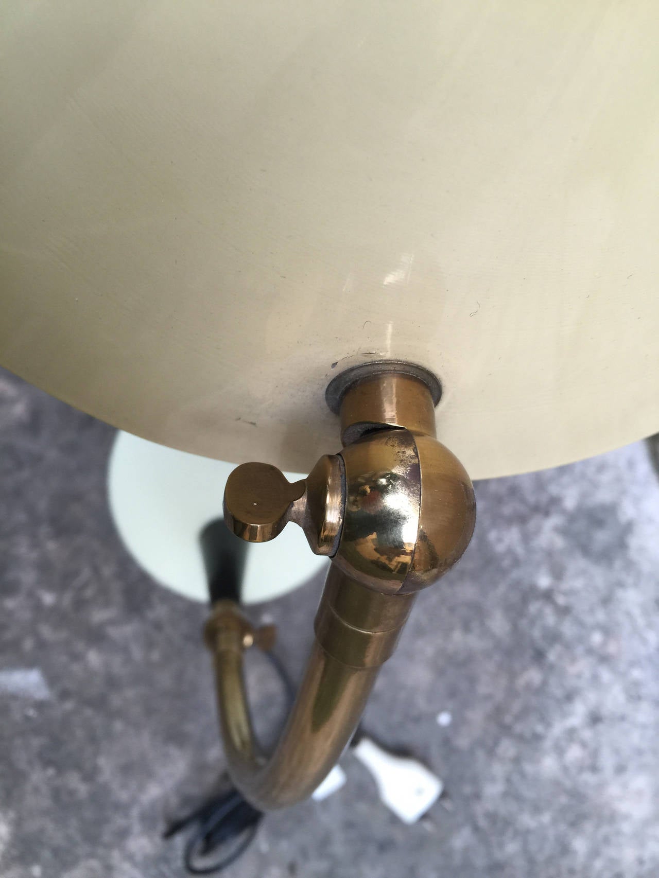 Brass Table Lamp Designed by Stilnovo