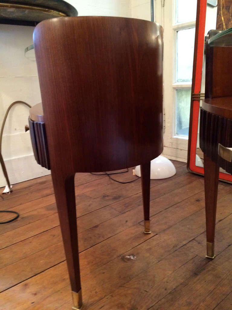 Mid-20th Century Beautiful Pair of Bedside Tables, Designed by Paolo Buffa
