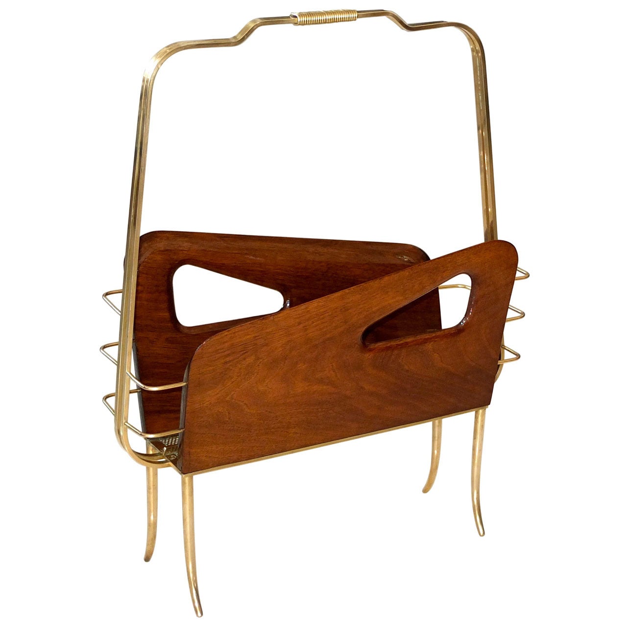 Magazine Holder In The Style Of Gio Ponti For Sale