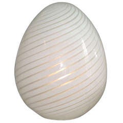 Vetri Murano Egg Lamp
