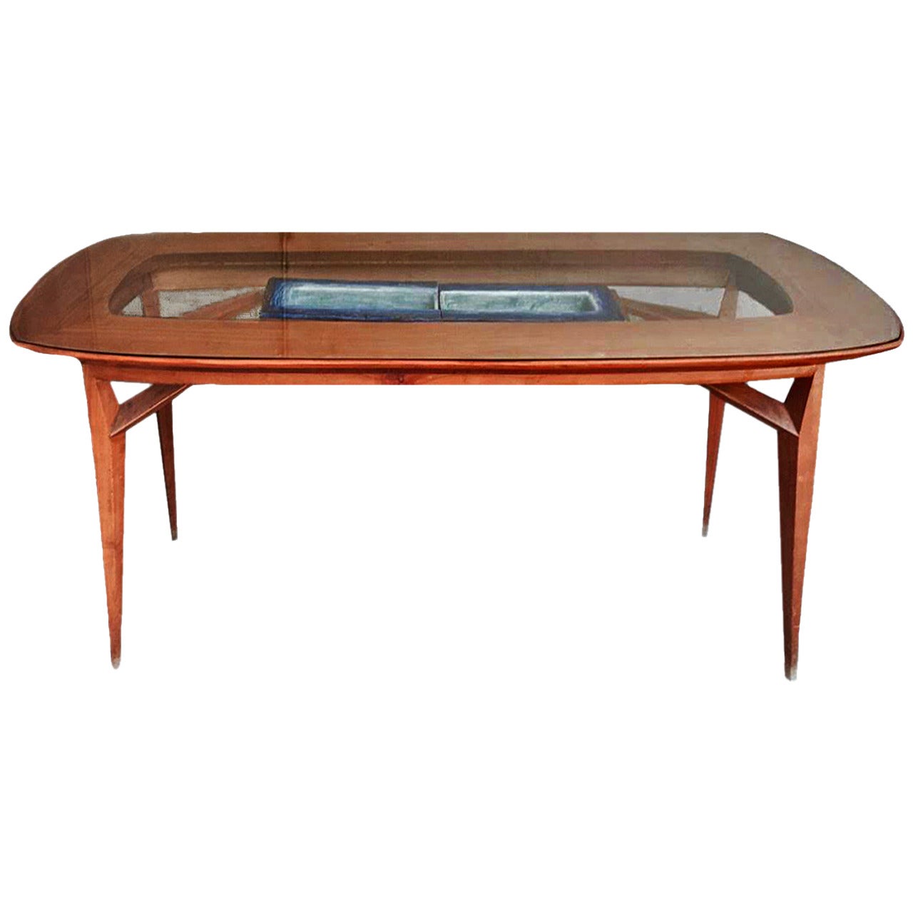 Beautiful dining table, design Vittorio Dassi 1950 For Sale