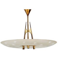 Extraordinary Chandelier, Design Fontana Arte by Max Ingrand