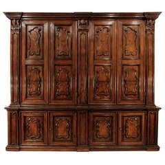 Italian 18th Century Walnut Cabinet from the Lombardi Region