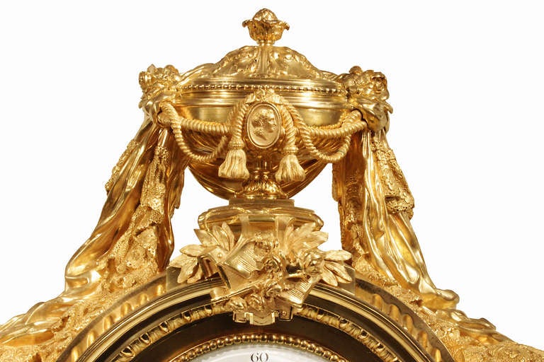 A High Quality French 19th Century Louis XVI Style Century Ormolu Clock 2