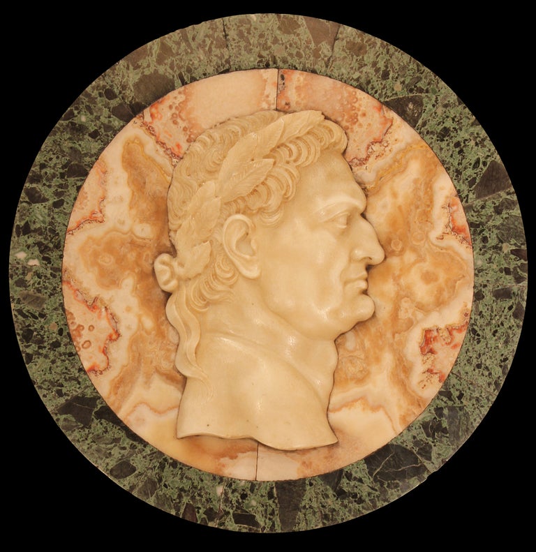 A set of four decorative 19th century Italian marble relief plaques In Excellent Condition In West Palm Beach, FL