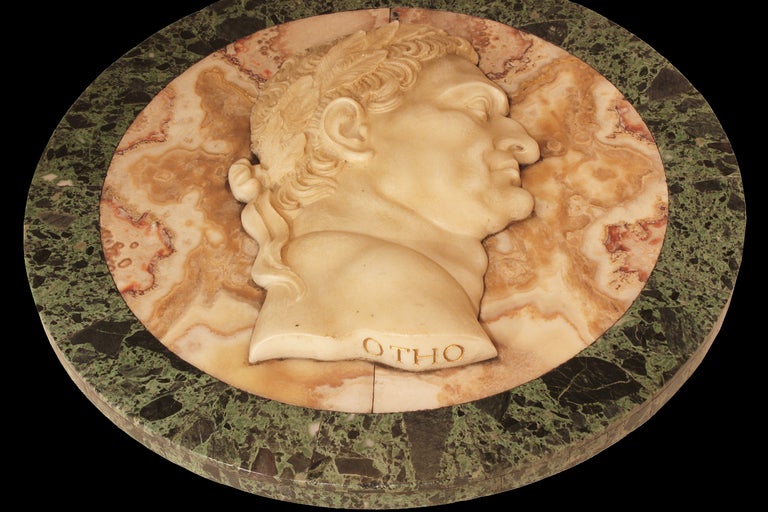 A set of four decorative 19th century Italian marble relief plaques 2