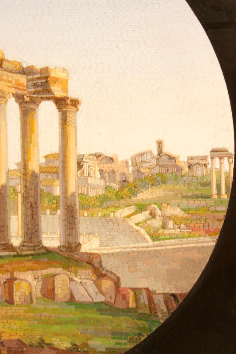Italian 19th Century Micro Mosaic within a Louis XVI Style Giltwood Frame 2