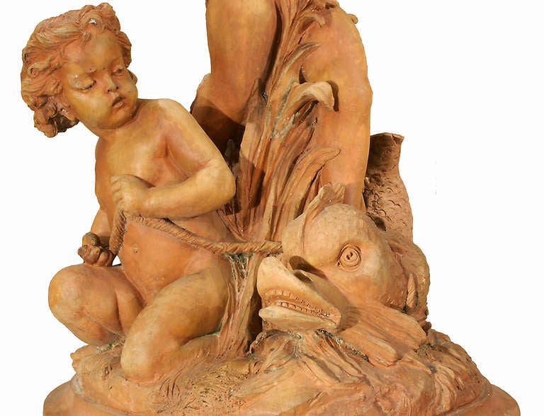 Italian Early 19th Century Terracotta Fountain from Milan