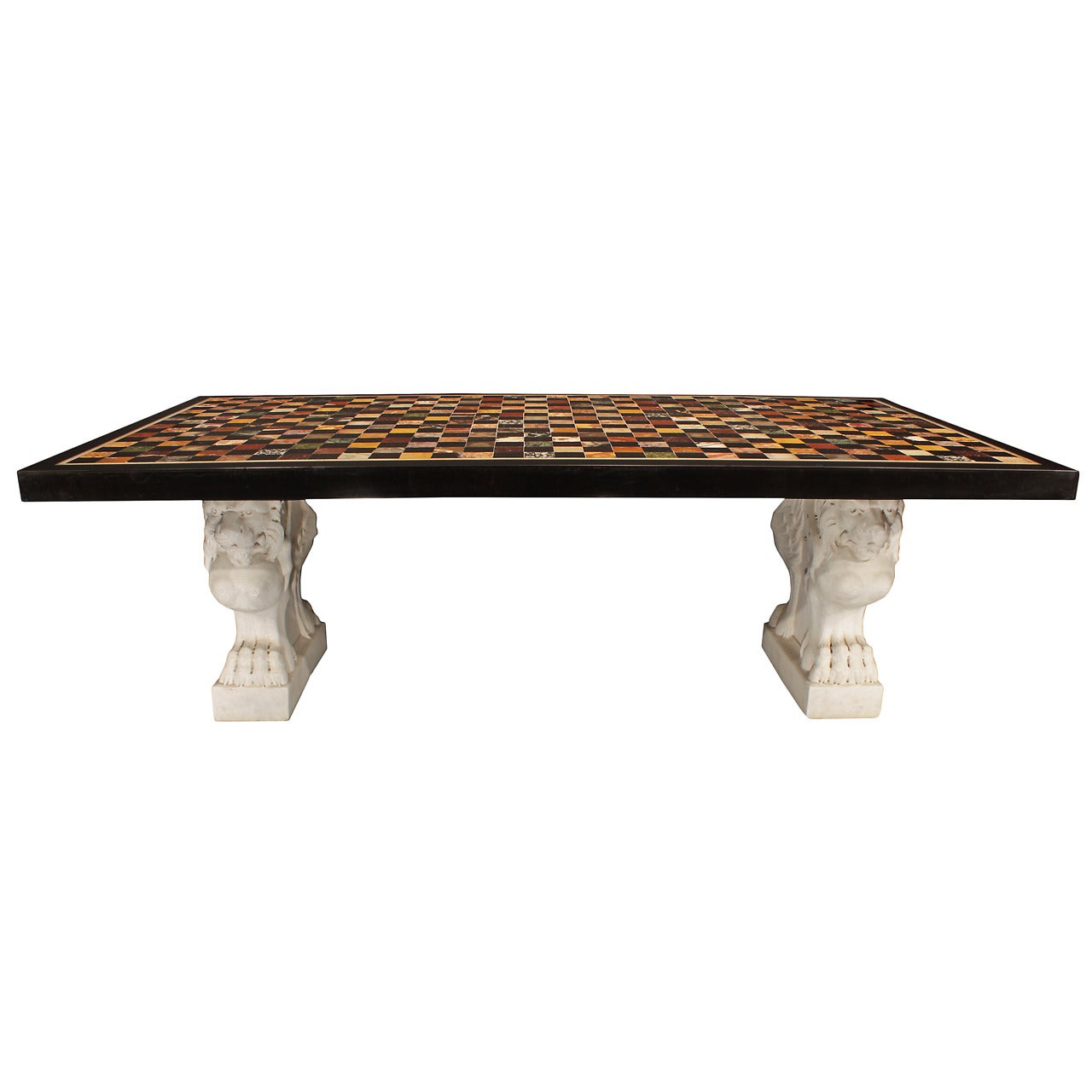 Italian 18th Century Marble Specimen Coffee Table